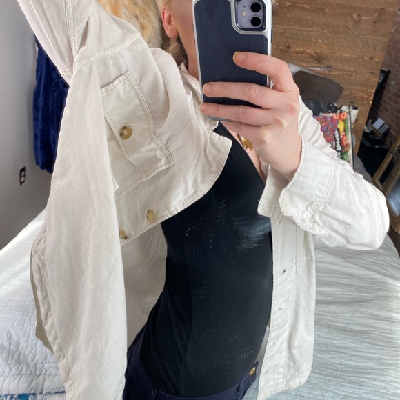 FREE PEOPLE BUTTON JACKET SHIRT COAT TUNIC BLOUSE - Picture 10 of 10